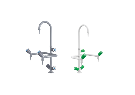 三联冷热水龙头