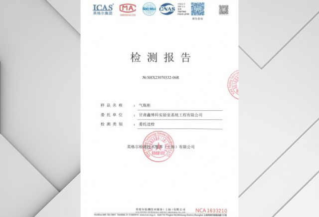 气瓶柜检测报告