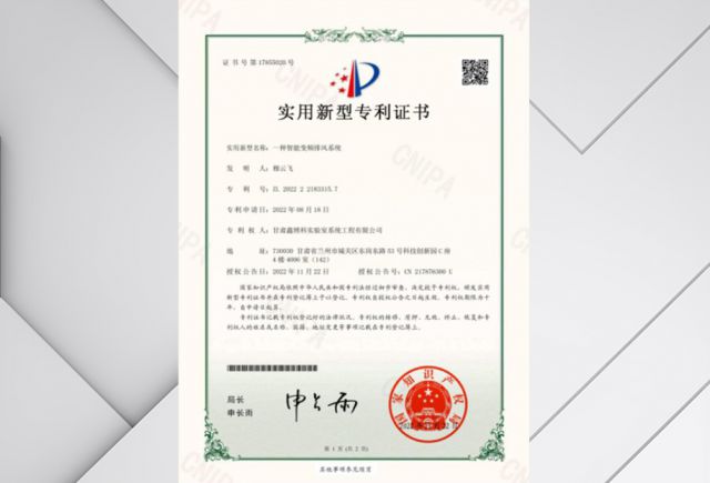 一种智能变频排风系统